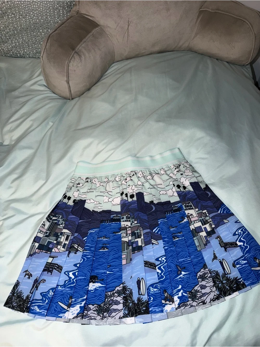 Greyson Womens Coastal Dream Leo Golf Skirt Zuma Multi